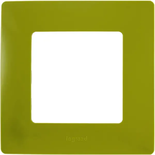 Рамка для розеток и выключателей Legrand Etika 1 пост, цвет зеленый папоротник