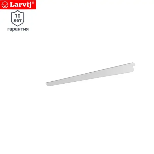 Кронштейн прямой двухрядный Larvij 47 см нагрузка до 30 кг цвет белый LARVIJ None