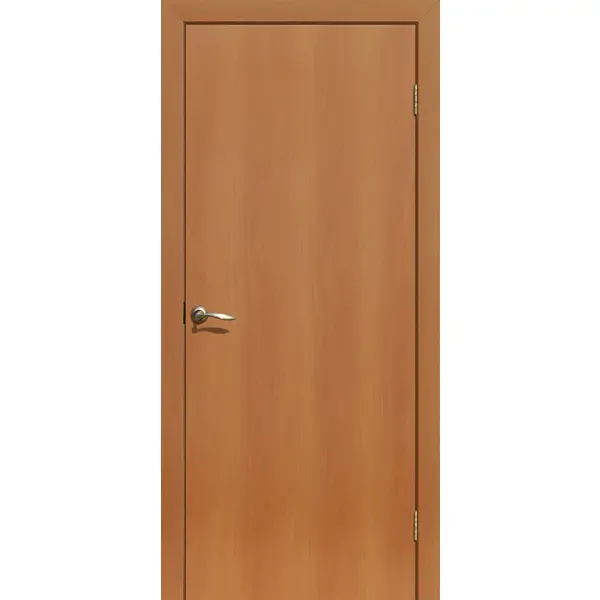 Дверь межкомнатная глухая финиш-бумага ламинация цвет миланский орех 90x200 см