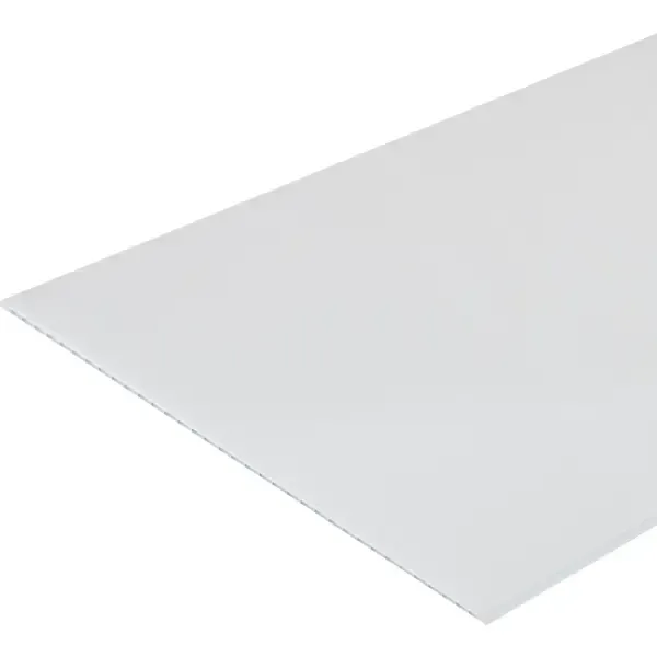 Стеновая панель ПВХ Белый глянец 3000x250x5 мм 0.75 м² РСП Глянец