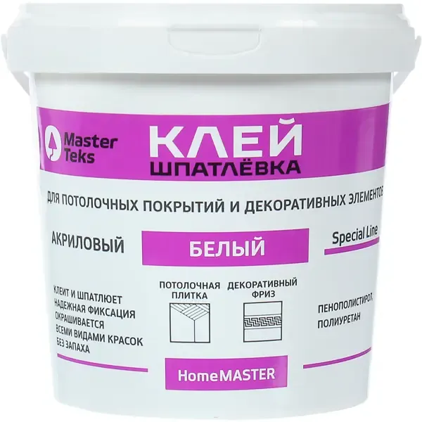 Клей-шпатлевка Masterteks 1.7 кг цвет белый MASTERTEKS None