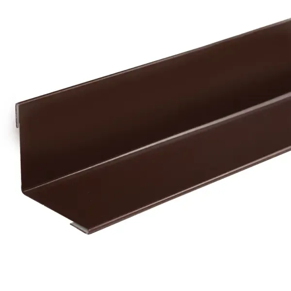 Угол внутренний металл Hauberk 1.25 м. коричневый ТЕХНОНИКОЛЬ Hauberk Аксессуары для битумных фасадных панелей