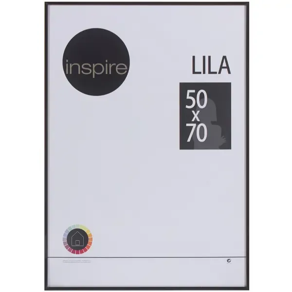 Рамка Inspire Lila 50х70 см цвет чёрный INSPIRE