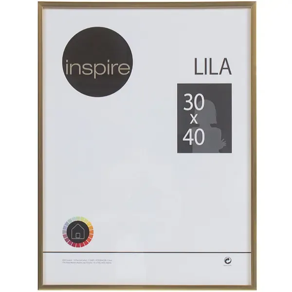Рамка Inspire Lila 30х40 см цвет золото INSPIRE