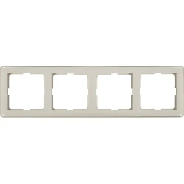 Рамка для розеток и выключателей Systeme Electric W59 4 поста, цвет белый