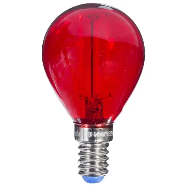 Лампа светодиодная Uniel Color шар E14 5 Вт свет красный UNIEL None