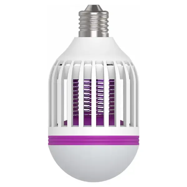 Лампа антимоскитная светодиодная E27 220 В 15 Вт холодный белый свет Без бренда 13-05