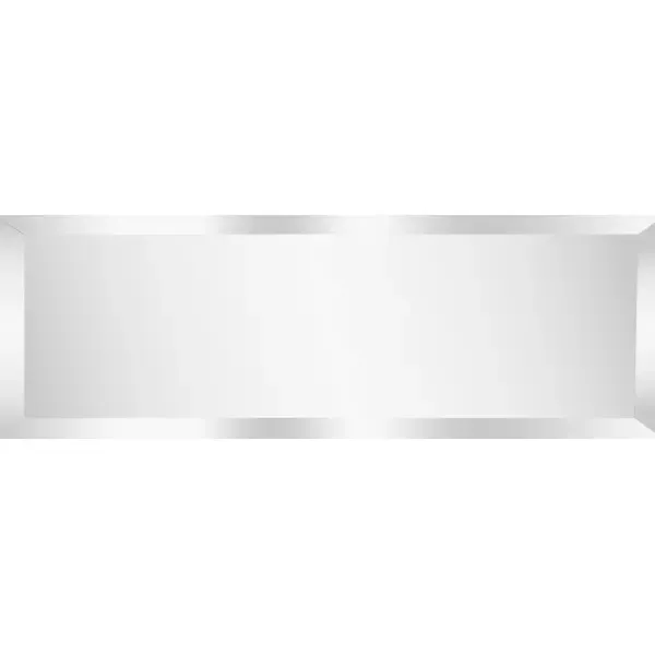 Зеркальная плитка Omega Glass NNLM37 прямоугольная 30x10 см глянцевая цвет серебро 1 шт.