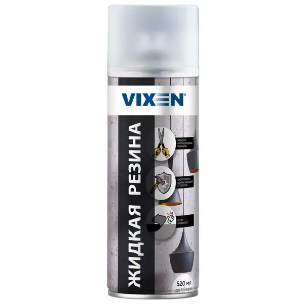 Аэрозоль Vixen «Жидкая резина» 520 мл цвет прозрачный матовый VIXEN None