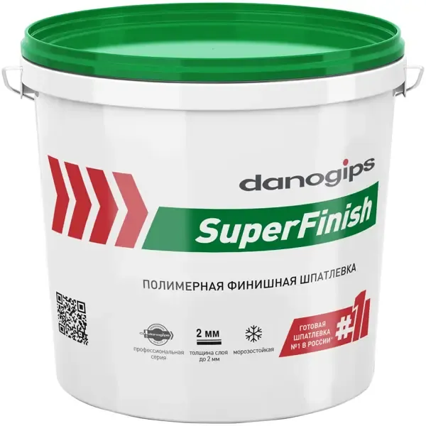 Шпаклёвка готовая финишная Danogips SuperFinish 5 кг DANOGIPS Superfinish
