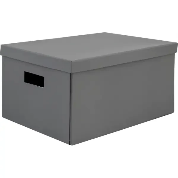 Коробка складная 40x28x20 см картон цвет серый STORIDEA FC2540KB-GR