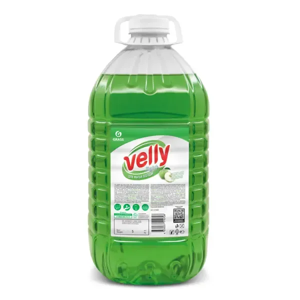 Средство для мытья посуды Grass Зеленое яблоко 5л GRASS Velly