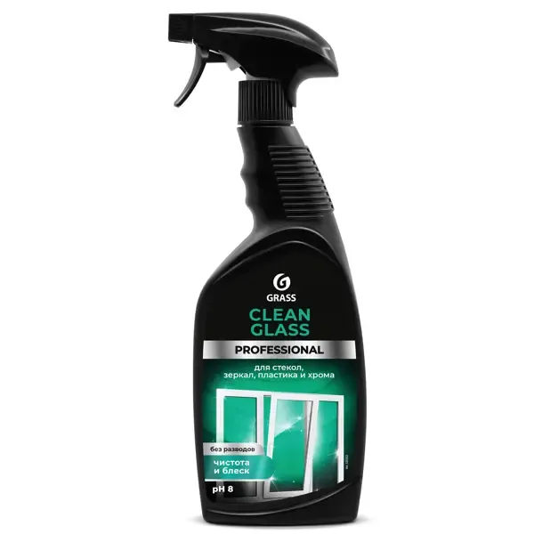 Очиститель стекол и зеркал Grass Clean Glass Professional 0.6 л GRASS clean glass professional