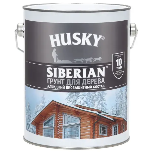 Грунт для дерева Husky Siberian цвет бесцветный 2.7 л HUSKY None
