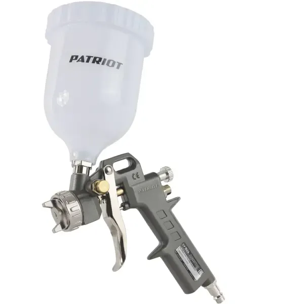 Краскораспылитель пневматический Patriot LV 162А LVLP верхний пластиковый бак 200 л/мин 0.5 л PATRIOT