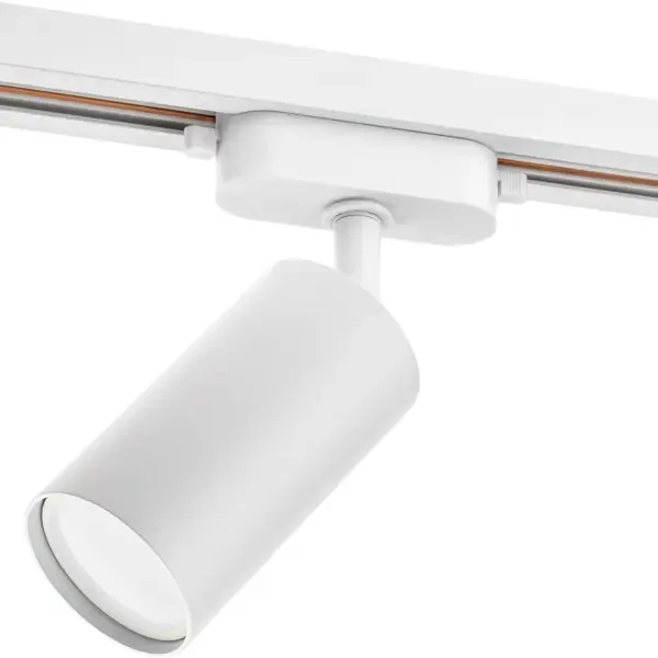 Трековый светильник спот поворотный Ritter Artline 55x100мм под лампу GU10 до 2.6м² металл цвет белый
