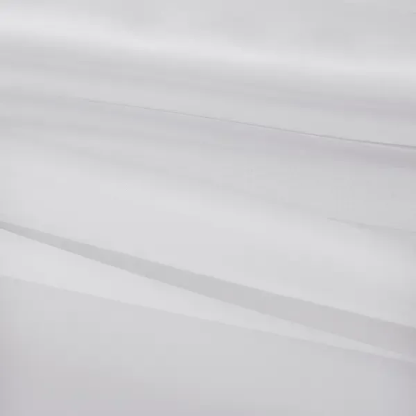 Тюль 1 п/м вуаль с утяжелителем 325 см однотонная цвет белый
