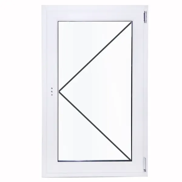 Окно пластиковое ПВХ Rehau одностворчатое 1070x700 мм (ВxШ) поворотное однокамерный стеклопакет белый/белый