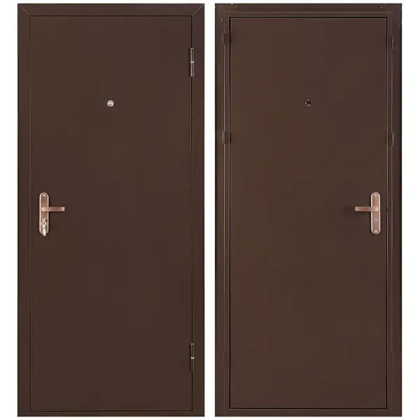 Дверь входная металлическая Профи Pro 206x86 см правая антик медь