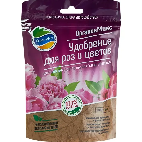Органическое удобрение Органик Микс для роз и цветов 200 г ОРГАНИК МИКС None