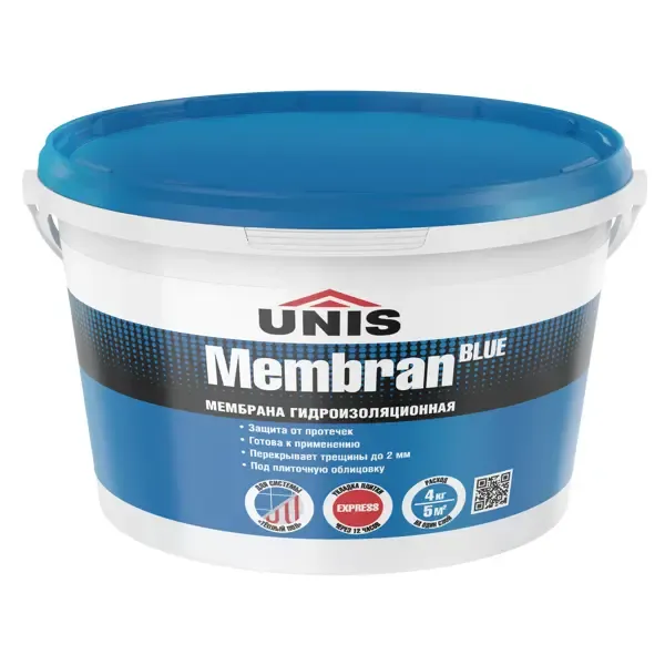 Гидроизоляция Unis Blue Membran 4 кг UNIS None