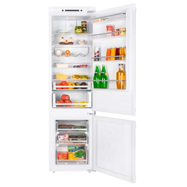 Холодильник двухкамерный Maunfeld MBF193SLFW 54x55x193.7 см 1 компрессор цвет белый MAUNFELD