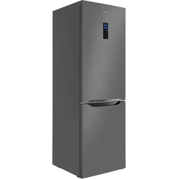 Холодильник двухкамерный Maunfeld MFF187NFIS10 66x59.5x187 см 1 компрессор цвет серый