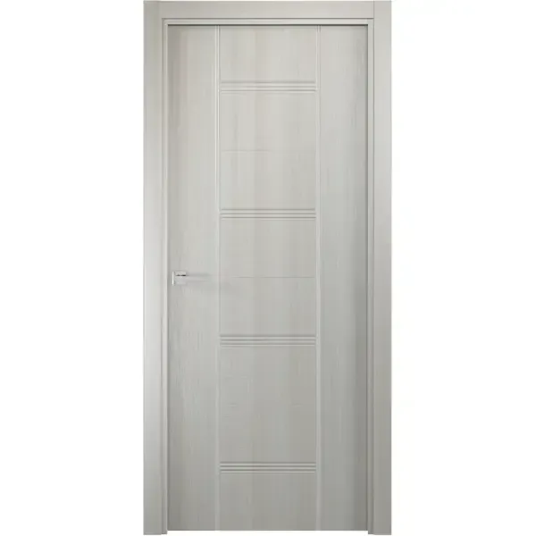 Дверь межкомнатная глухая без замка и петель в комплекте Виктория 200x70 см финиш-бумага цвет перламутровый Без бренда