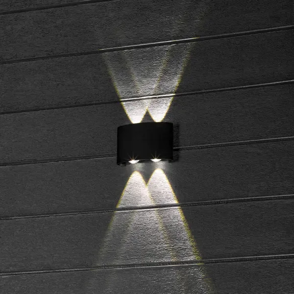 Светильник настенный светодиодный уличный Duwi «Nuovo» 24773 3 IP54 цвет черный DUWI