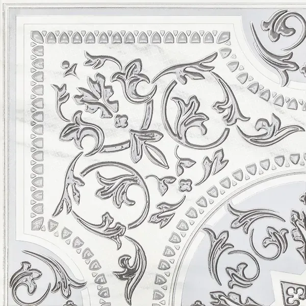 Панно LB Ceramics Бьянка Каррара 90x90 см керамогранит матовый цвет бело-серый мрамор LB CERAMICS