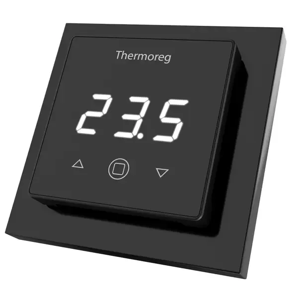 Терморегулятор для теплого пола Thermoreg TI-300 электронный цвет черный
