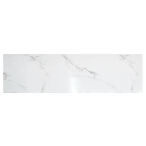 Стеновая панель Мрамор 300x60x0.15 см пластик цвет белый