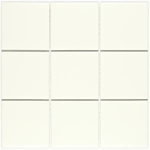 Декоративная мозаика Bonaparte Maxi White 30x30см керамогранит цвет белый BONAPARTE