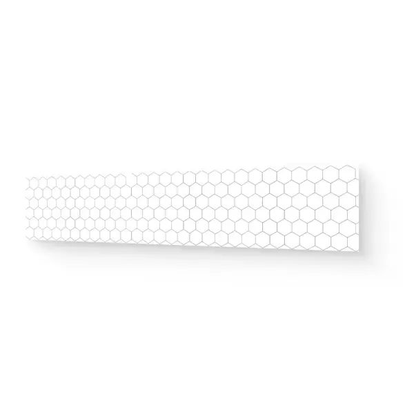 Стеновая панель Центурион Гексагон 300x60x0.1 см ПВХ цвет белый