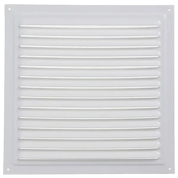 Решетка вентиляционная с сеткой Era 3030 МЭ 300x300 мм металл цвет белый