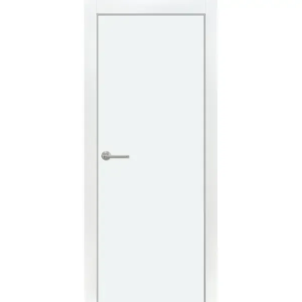 Дверь межкомнатная глухая без замка и петель в комплекте 90x200 см финиш-бумага цвет белый