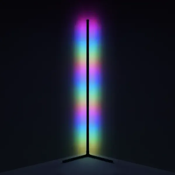 Торшер светодиодный Gauss Atmosphere, изменяемый свет, RGB, 156 см, цвет черный