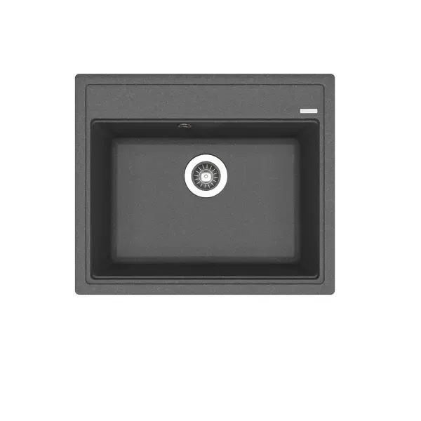 Накладная мойка Florentina Липси 600 51x60x20 см искусственный камень цвет черный