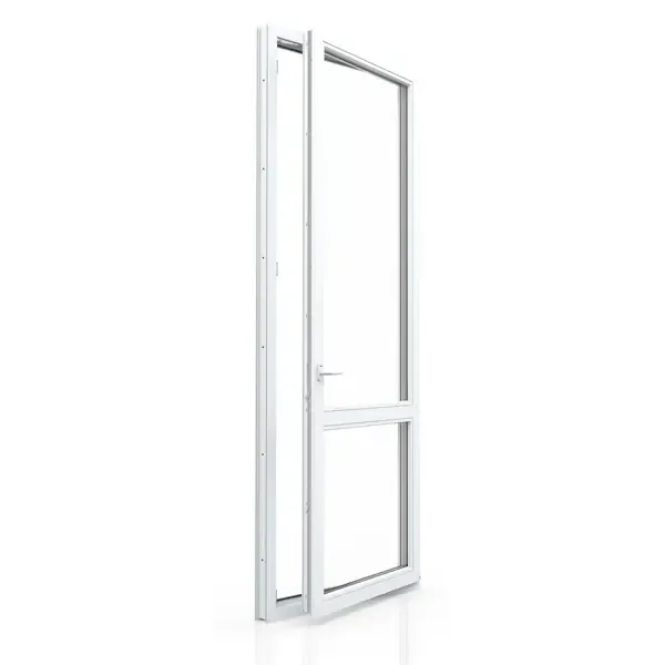 Пластиковая дверь ПВХ балконная Рехау Blitz 2000х900мм (ВхШ) правая двухкамерный стеклопакет белая РЕХАУ None