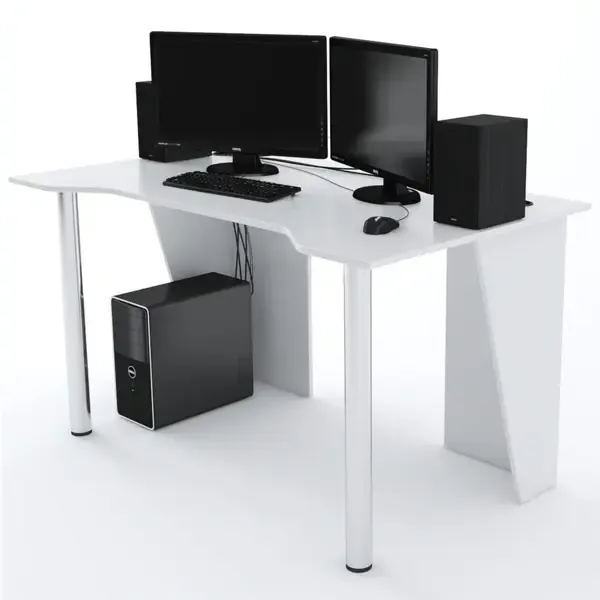 Компьютерный стол Дизайн Фабрика LevelUP 1400 140x73.2x77 см ЛДСП цвет белый