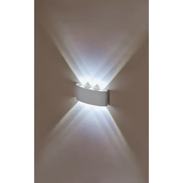 Настенный светильник светодиодный IMEX LED 6x1W 4200K Белый 220V IP54 IL.0014.0001-6 WH нейтральный белый свет цвет белы