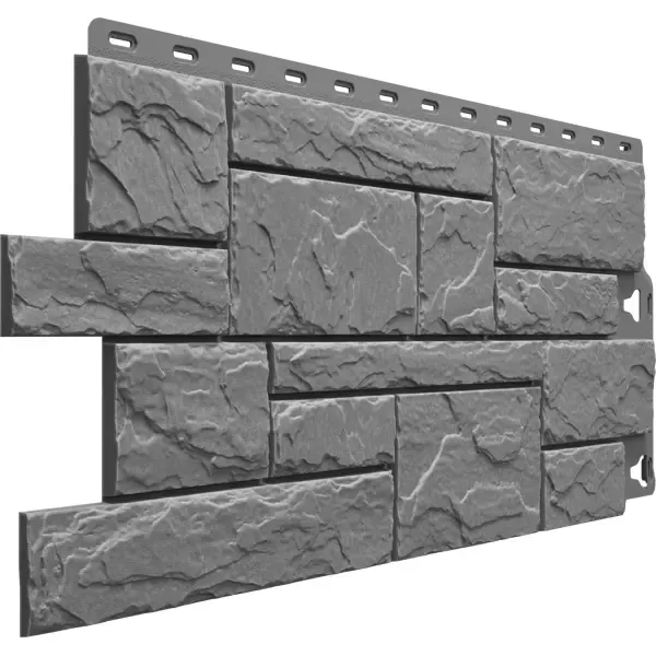 Фасадная панель Docke Stein слоистый камень 930x406 мм серый 0.38 м² DÖCKE Сланец Фасадная панель