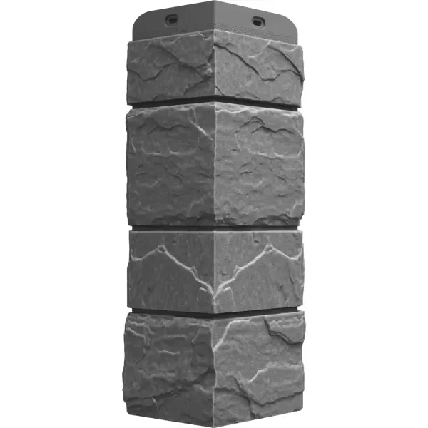 Угол Docke слоистый камень 406x19.5 мм серый DÖCKE Аксессуары для фасадных панелей Сланец