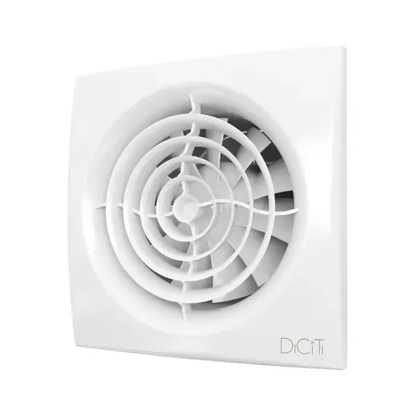 Вентилятор вытяжной Diciti Aura 5C MRH D125 мм 30 дБ 180 м³/ч обратный клапан цвет белый