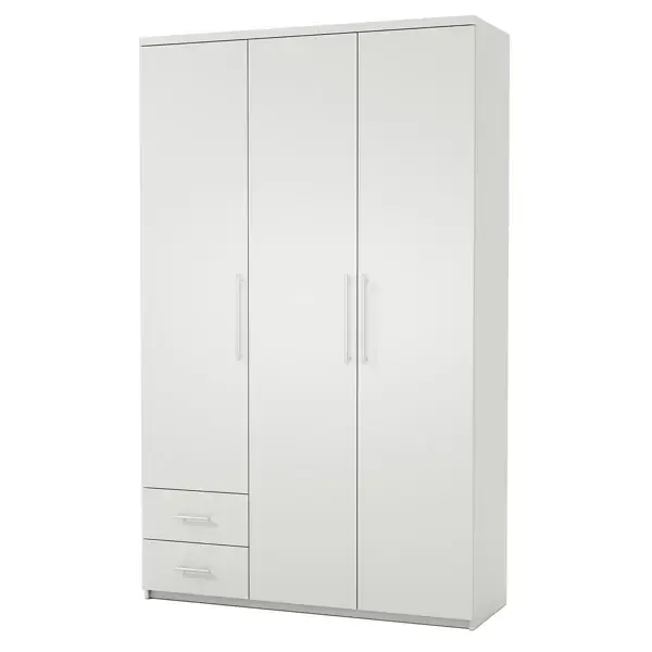 Шкаф распашной Шарм-дизайн Мелодия МКЯ-32/1 90x220x60 см ЛДСП цвет белый
