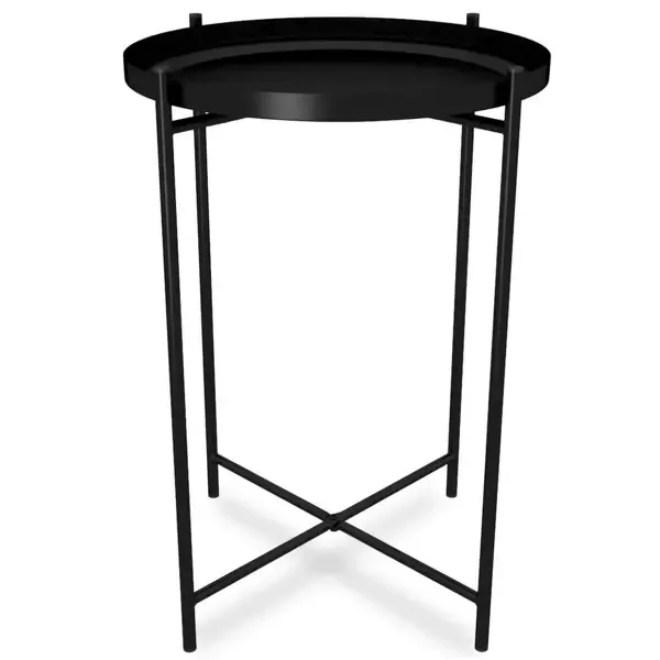 Кофейный столик круглый Sheffilton 37x37 см черный