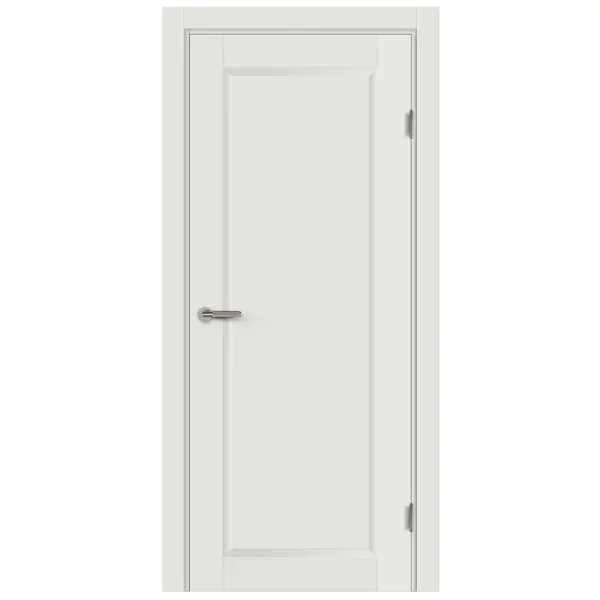 Дверь межкомнатная глухая с замком и петлями в комплекте Пьемонт 70x200 см Hardflex цвет белый жемчуг МАРИО РИОЛИ