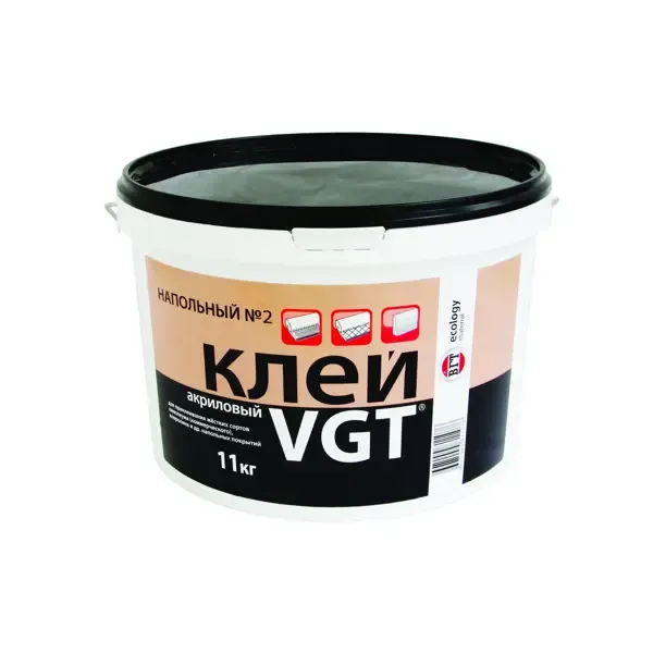 Клей напольный VGT 22998 для линолеума и ковролина 11 кг 1237