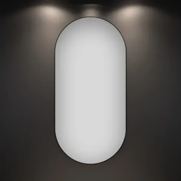 Зеркало в ванную Wellsee 7 Rays' Spectrum 172201420 настенное овальное 40x80 см