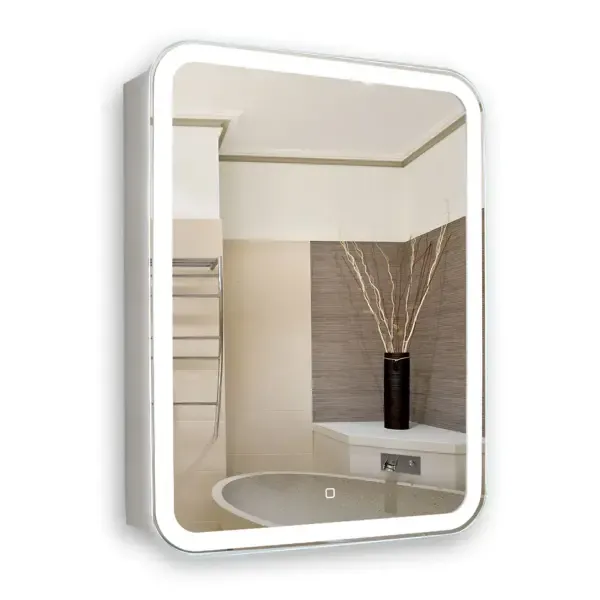 Шкаф зеркальный подвесной Azario LED-00002362 50x75см цвет белый